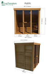 Modern Box Large Indoor Sauna Dimensions 2/2