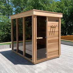 Modern Box Sauna on the Deck