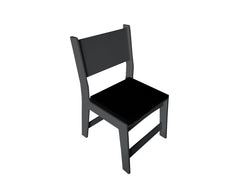 Modern Dining Chair - Solid Back