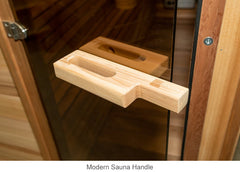 Knotty Cedar Pure Cube Outdoor Sauna with Shower