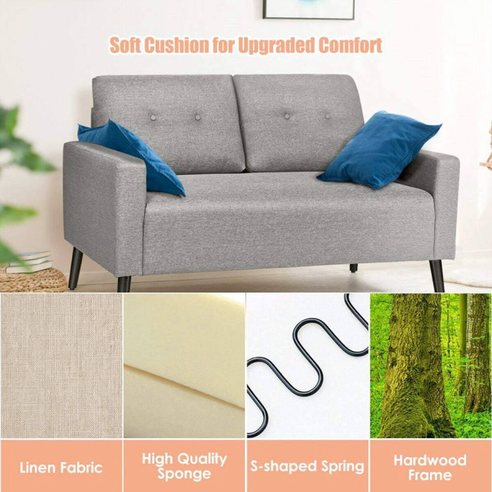 Modern Upholstered Sofa Couch Soft Cushion for Greater Comfort