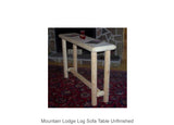Mountain Lodge Log Sofa Table