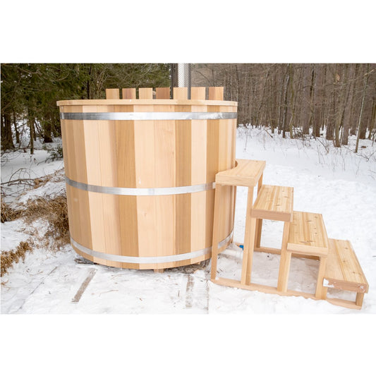 Original Cedar Hot Tub in the Winter