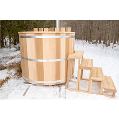 Original Cedar Hot Tub in the Winter