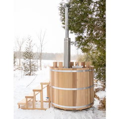 Original Hot Tub with Chimney Stack