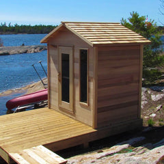 Outdoor Cedar Cabin Sauna - 6' x 4'