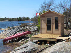 Outdoor Cedar Cabin Sauna - 6' x 4'