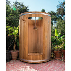 Outdoor Rainbow Cedar Barrel Shower