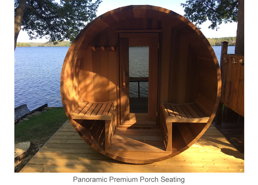 Panoramic premium porch seating