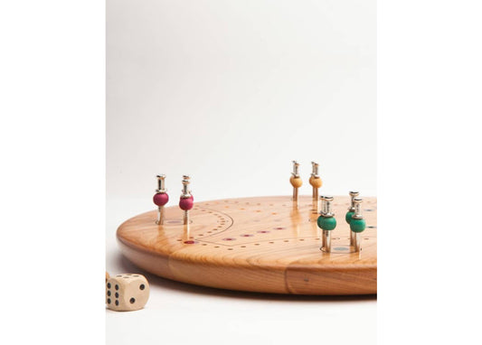 Parcheesi Wood Board Game with Dice