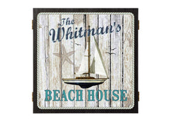 Personalized Beach House Dartboard