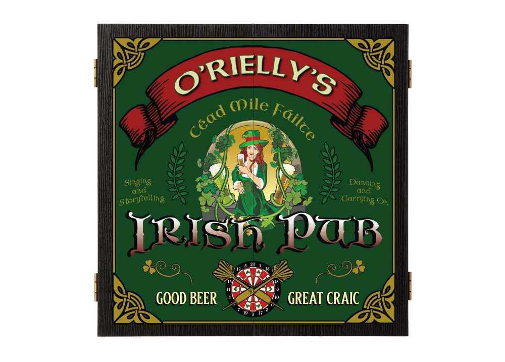 Personalized Beer Girl Irish Pub Dartboard