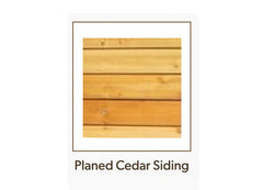 Planed Cedar Siding