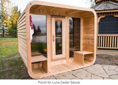 Porch for Luna Cedar Sauna