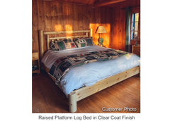 log platform bed