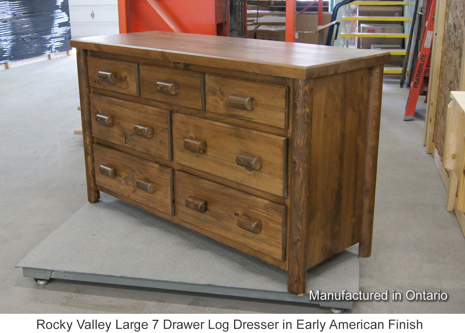 Rocky Valley 7 Drawer Log Dresser