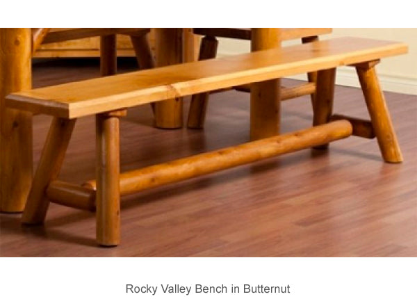Rocky Valley Dining Bench with table