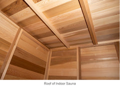Pure Cube Clear Cedar Indoor Sauna - Large
