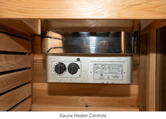 Knotty Cedar Pure Cube Outdoor Sauna with Shower