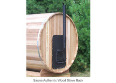 Sauna Authentic Wood Stove Back