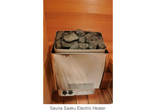 Panoramic View Barrel Sauna electric heater