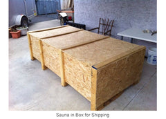 Sauna in a box for shipping