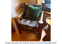 Single Log Chair with Cushion