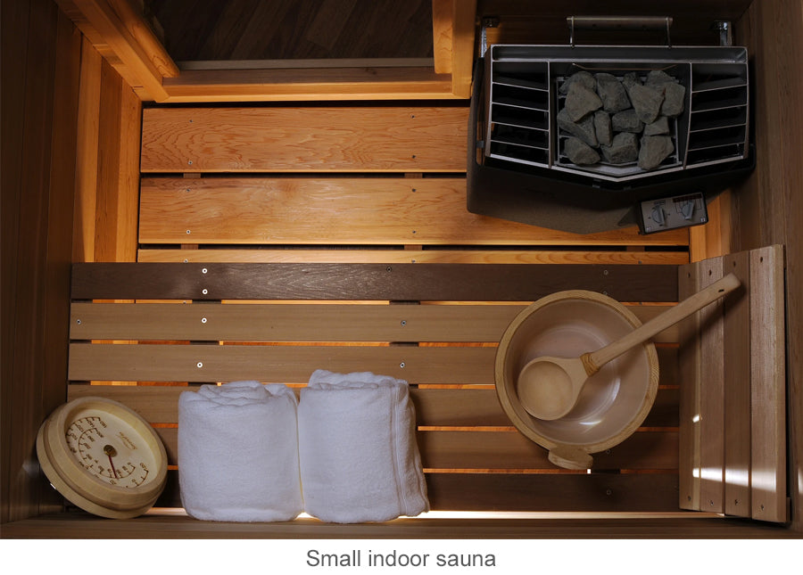 Small indoor sauna