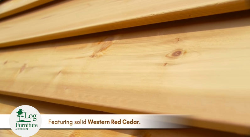 Featuring solid western red cedar