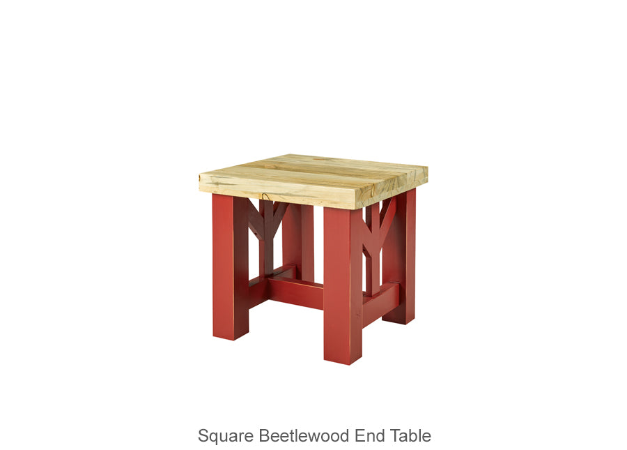Square Beetlewood End Table