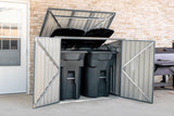 Storboss Horizontal Shed 6' x 3' - Charcoal use for garbage bins