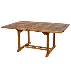 Teak Butterfly Extension Table with Extension In
