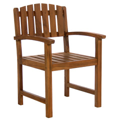 5 Piece Teak Butterfly Extension Table Dining Chair Set