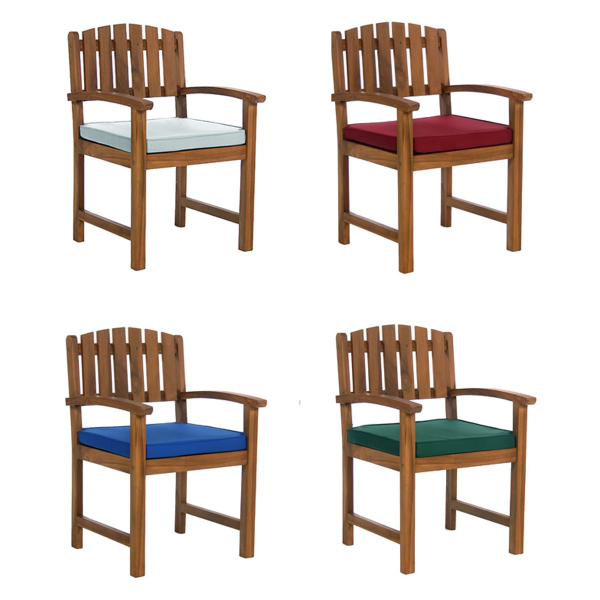 Teak Dining Chair with Cushion