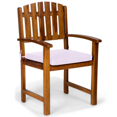 5 Piece Teak Butterfly Extension Table Dining Chair Set