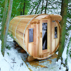 The Northbrook Barrel Sauna 6' Dia x 8' Long