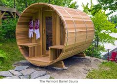 The Vermont Sauna has a porch