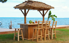 Tropical Paradise Tiki Bar by the ocean