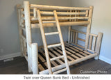 Log Bunk Bed Ladder