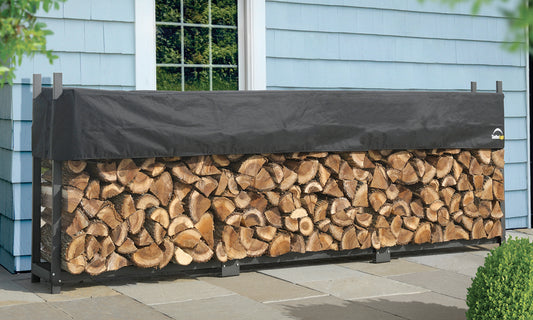 Ultra Duty Firewood Rack with Cover 12 ft