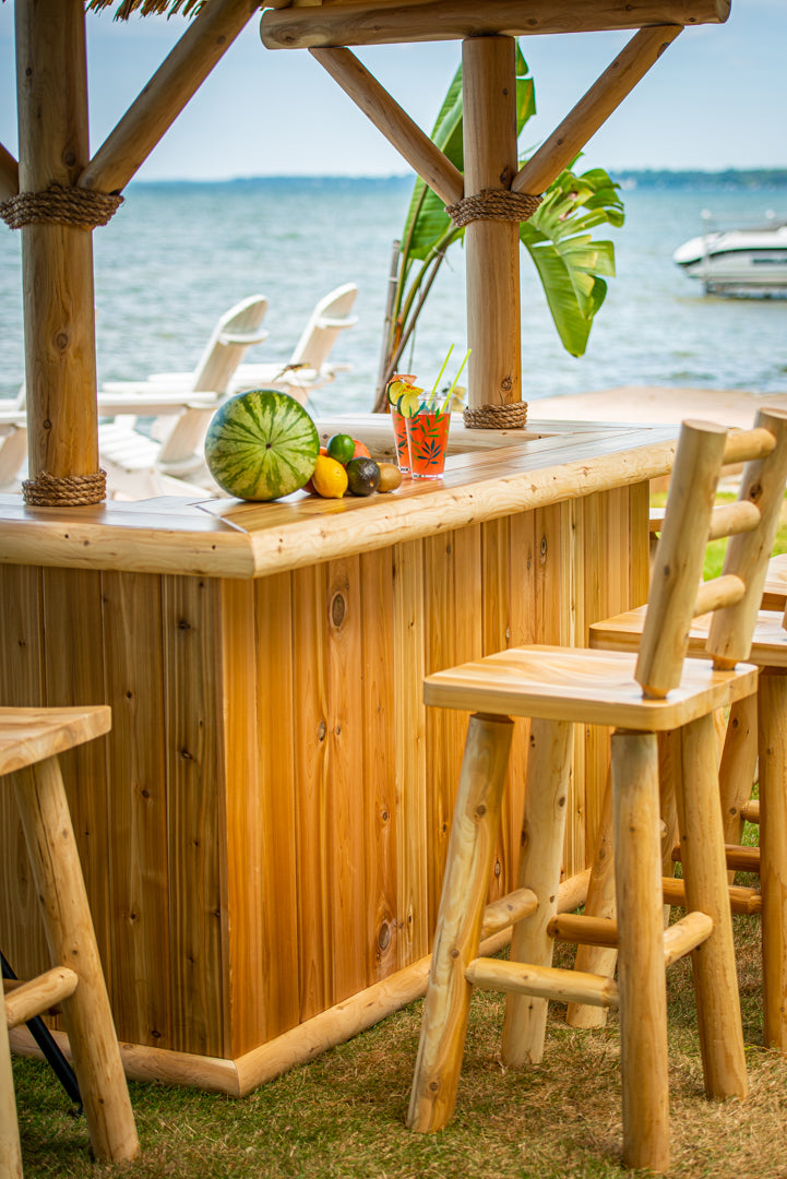 Tropical Paradise Tiki Bar ready for fun