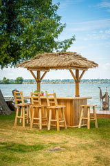 Tropical Paradise Tiki Bar with roof
