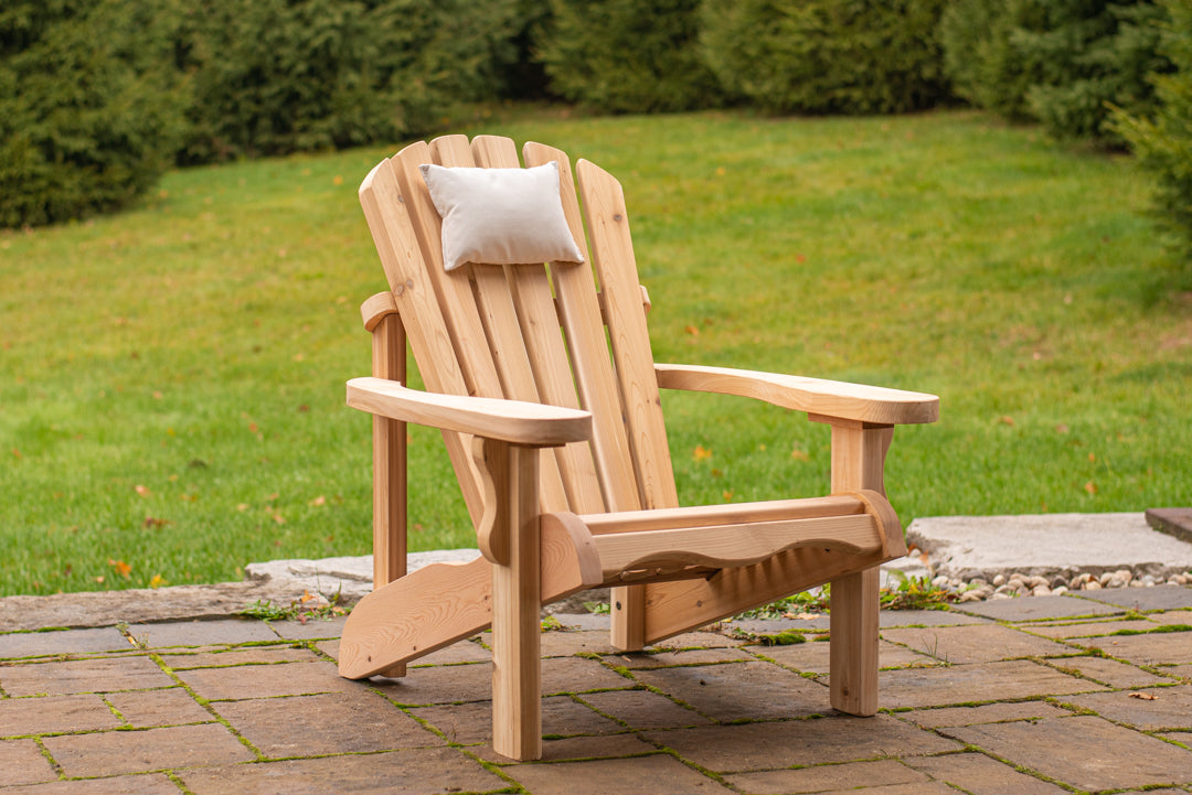 Adirondack chair with optional cushion