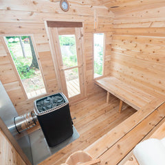 White Cedar Georgian Cabin Sauna Interior