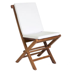 7 Piece Teak Oval Extension Table Folding Chair Set