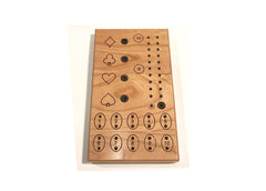 Wood Euchre Points Counter