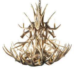 mule deer chandelier is awesome
