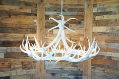Elk chandelier in white