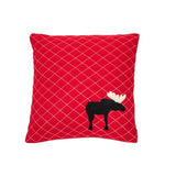 Red moose cushion