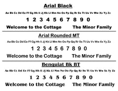 Outdoor Cottage Number Classic Sign